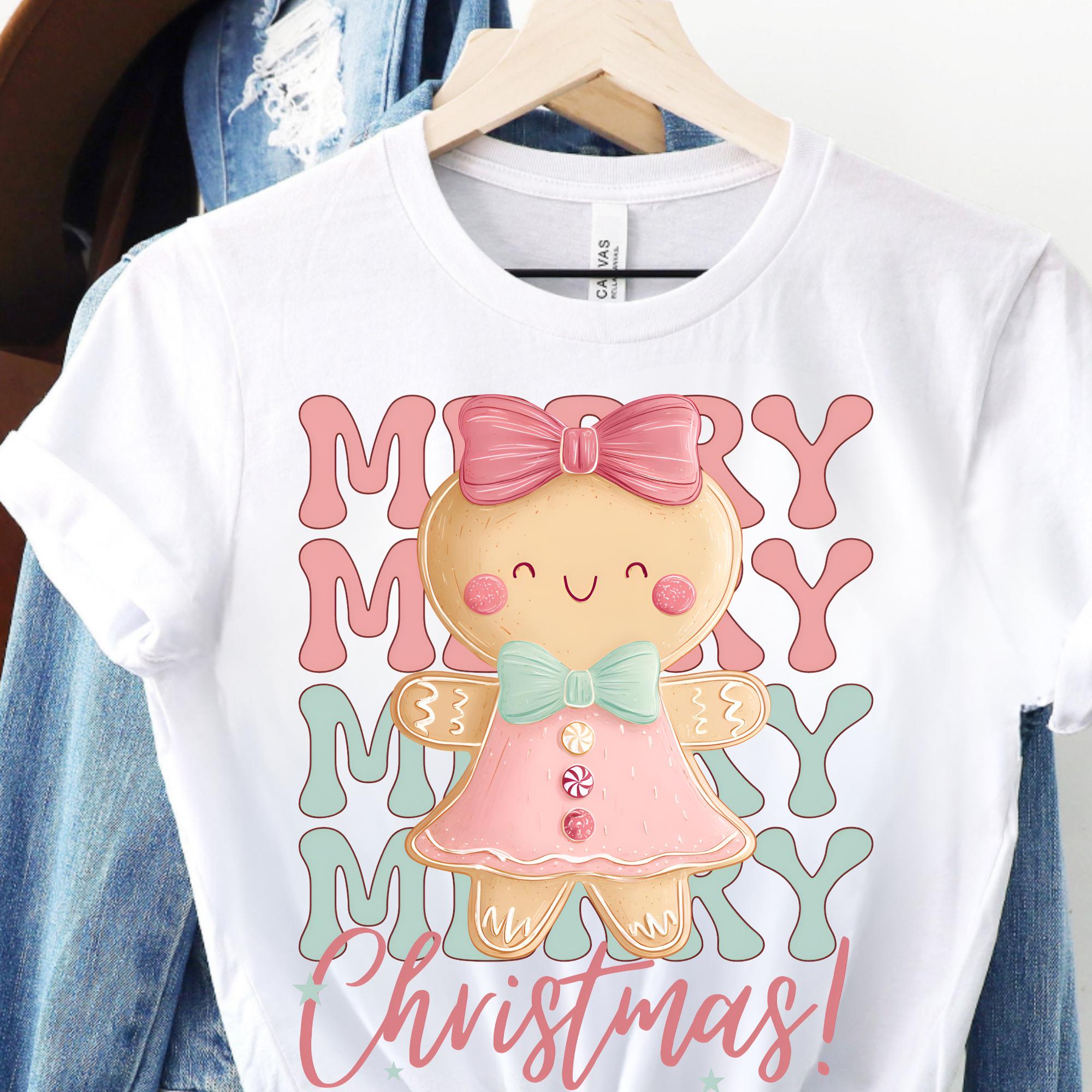 Coquette Gingerbread png, Gingerbread Christmas Preppy png, Gingerbread Pink png,  Merry Christmas Gingerbread png,(Digital Download)
