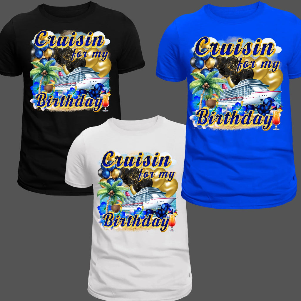 Birthday Cruise PNG, T-Shirt Design, Digital Download