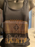 Saints Rhinestone Shirt, Sparkle Football Tee