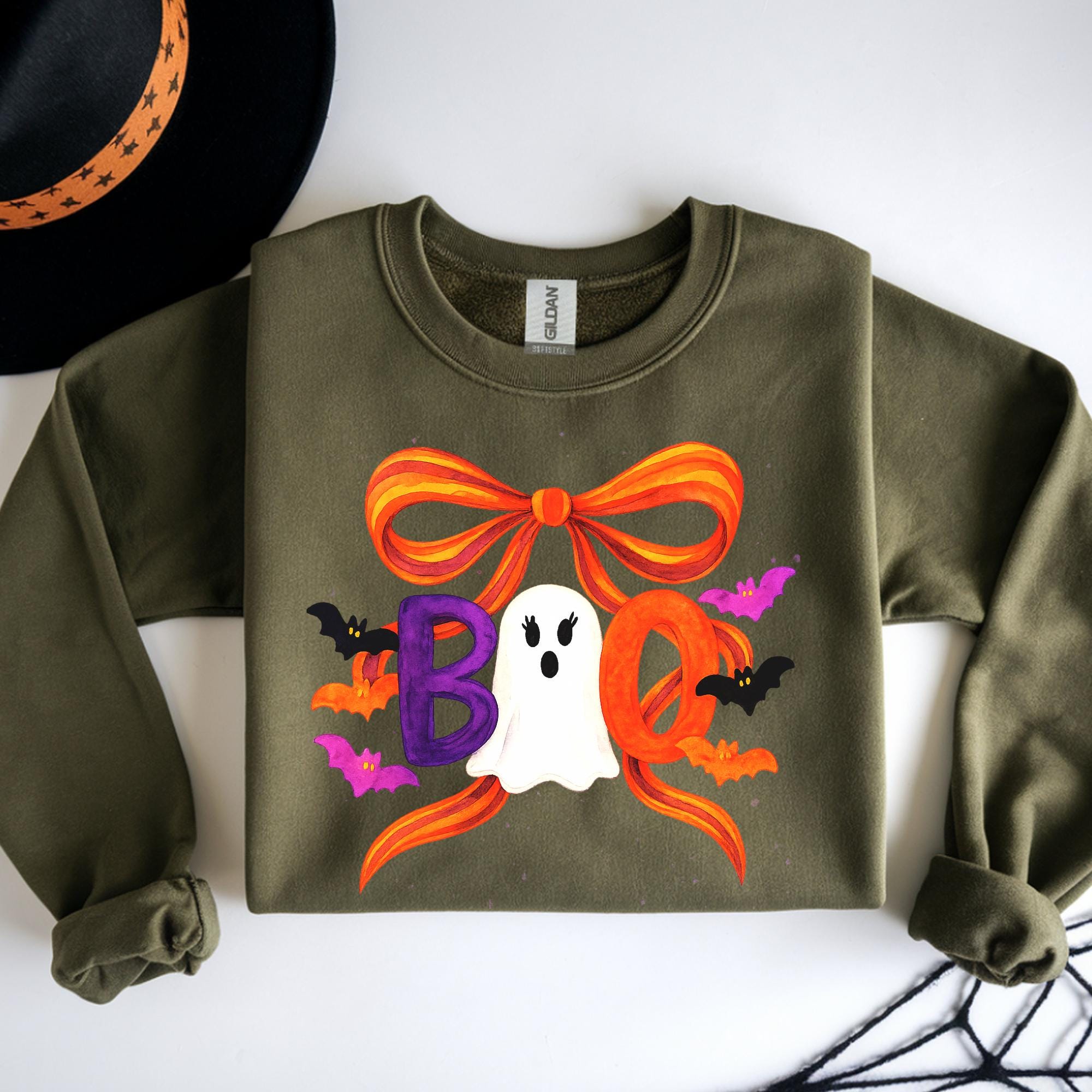 Boo Spooky Coquette Ghost Png, Halloween Vibes (Digital Download)