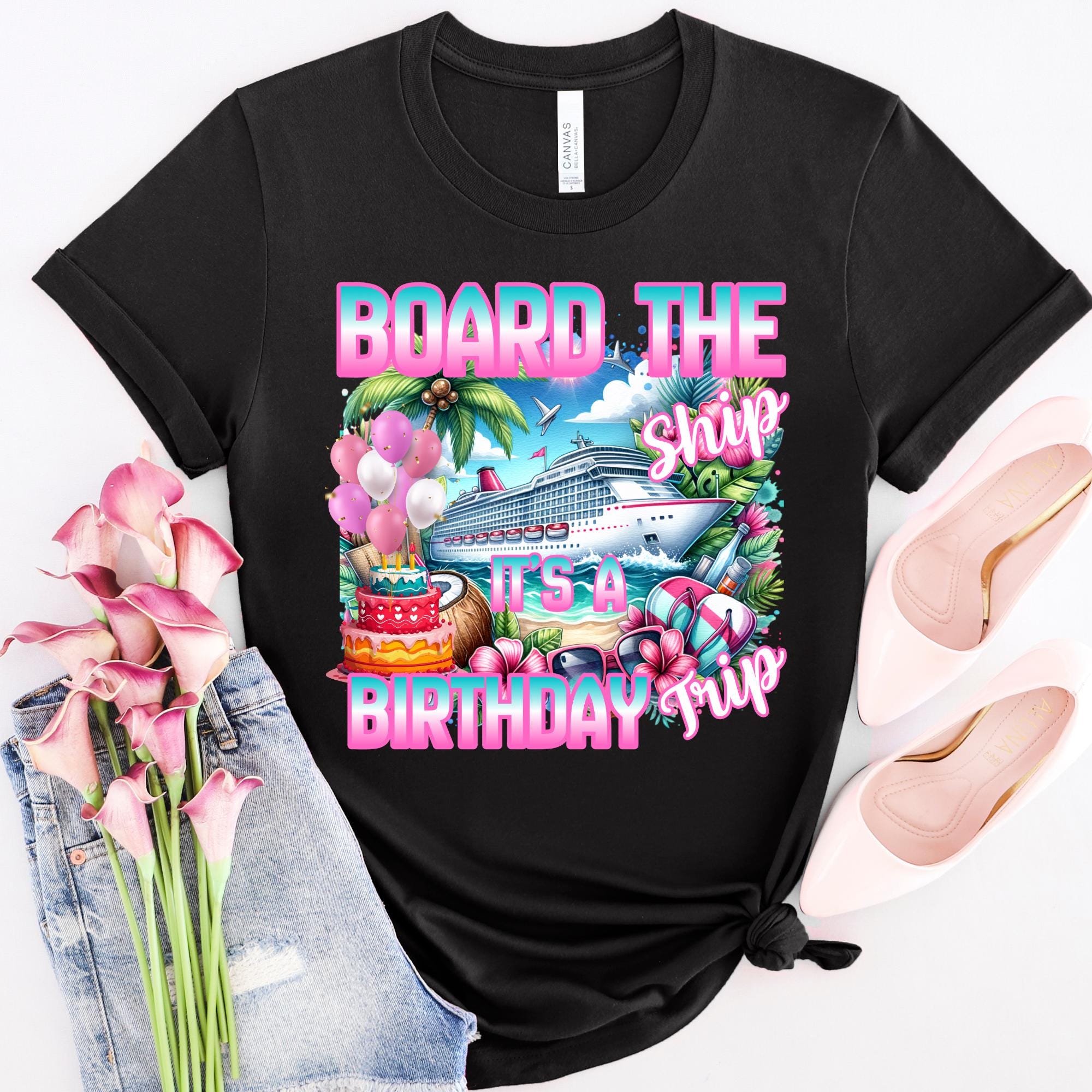 Birthday Cruise PNG, Graffiti Style (Digital Download)