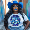 Blue and white Boots on the ground Finer Women