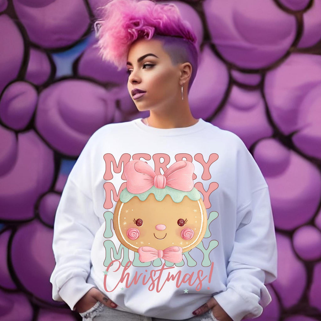 Merry Christmas Gingerbread png, Gingerbread Christmas Preppy png, Gingerbread Pink png, Christmas Gingerbread png, (Digital Download)
