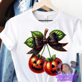 Cherry Pumpkins Png, Halloween Pumpkin png, Fall Pumpkin Png, Pumpkin Cherries Coquette Png, Faux Glitter Png, Pumpkin Bow, Pumpkin Cherries