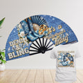 CLACK FAN PNG Bridal  Party Digital Design Bride, Bridesmaids,Mother of Bride, Mother of Groom, and  Aunt of the Bride, Denim and Bling