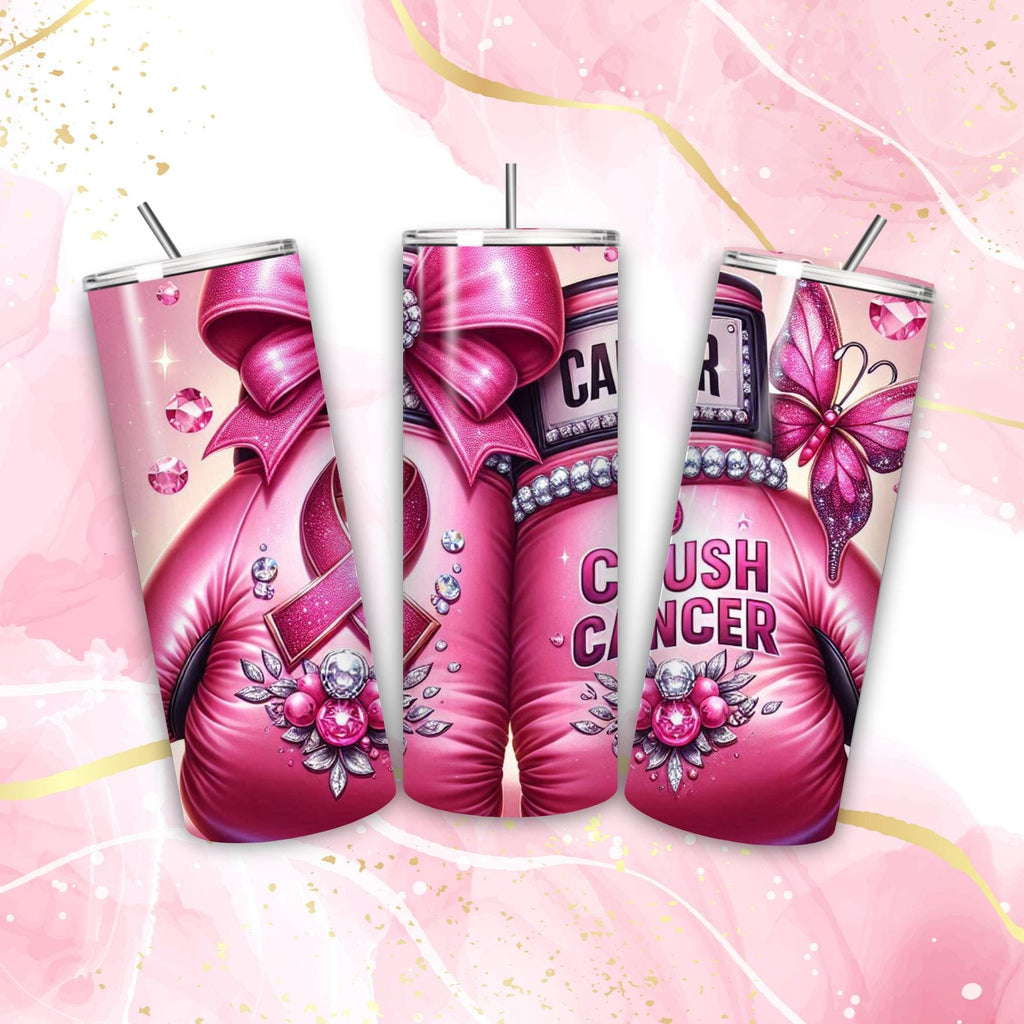 Awareness Breast Cancer Png, Pink  Teal Crush Cancer png, crush cancer boxing gloves, knock out cancer png, pink cancer tumbler png,