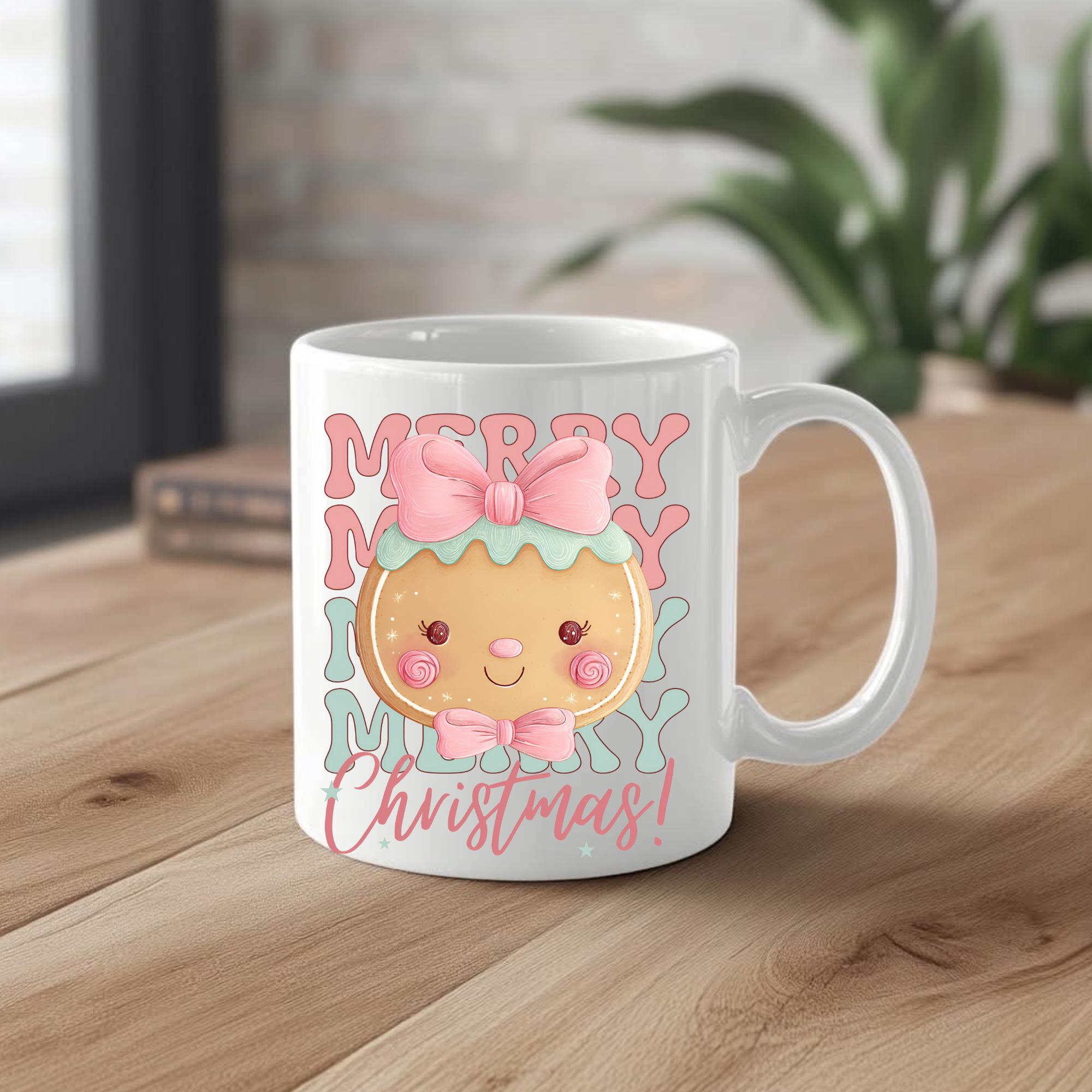 Merry Christmas Gingerbread png, Gingerbread Christmas Preppy png, Gingerbread Pink png, Christmas Gingerbread png, (Digital Download)