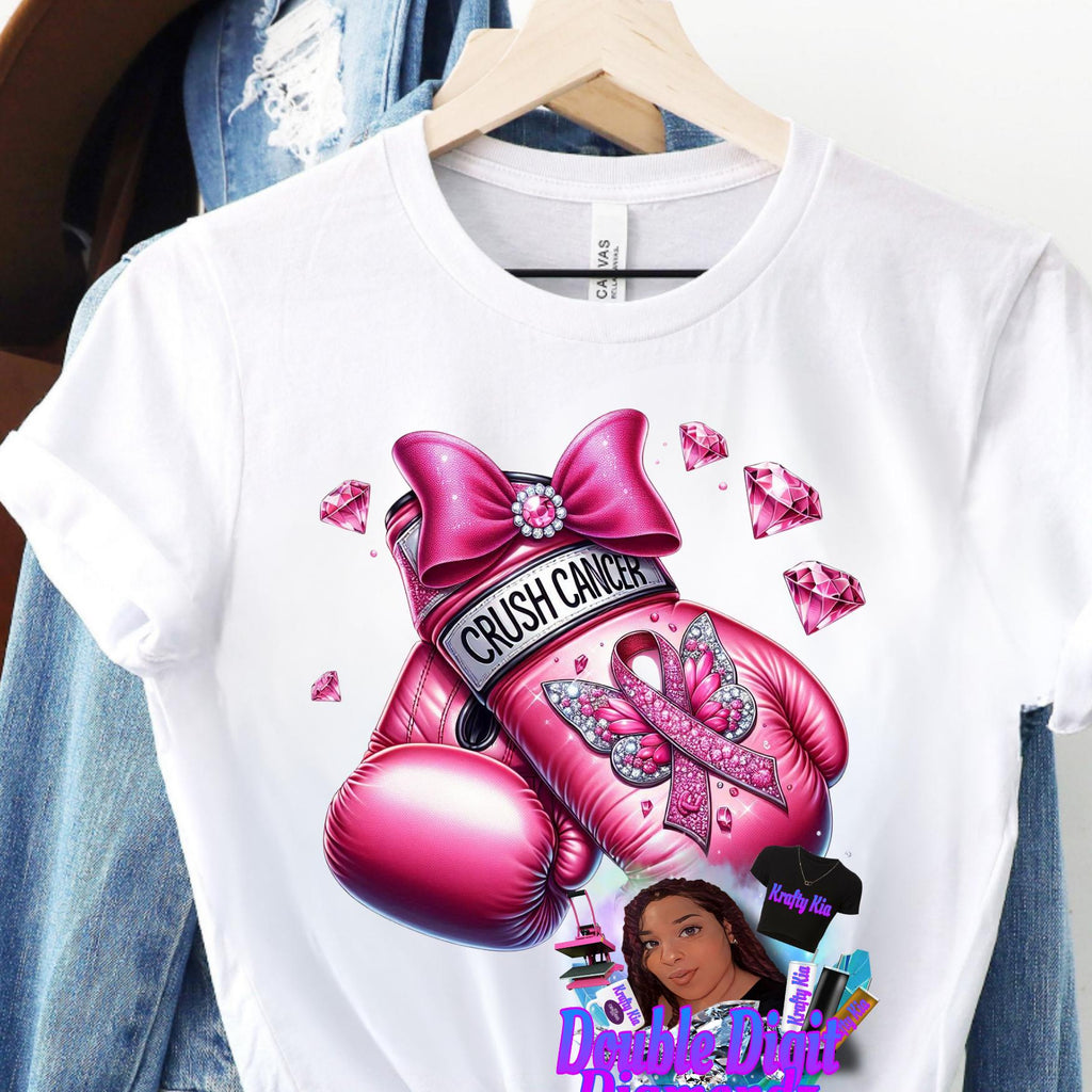 Awareness Breast Cancer Png, Pink  Teal Crush Cancer png, crush cancer boxing gloves, knock out cancer png, pink cancer tumbler png,