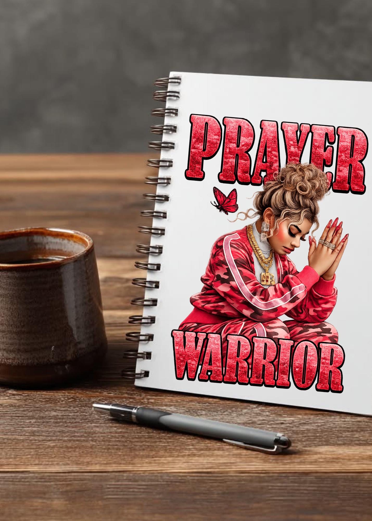 UV DTF Transfers Prayer Warrior, tumbler transfers, journal transfers, cup transfers, mug transfers, glasses and a lot more