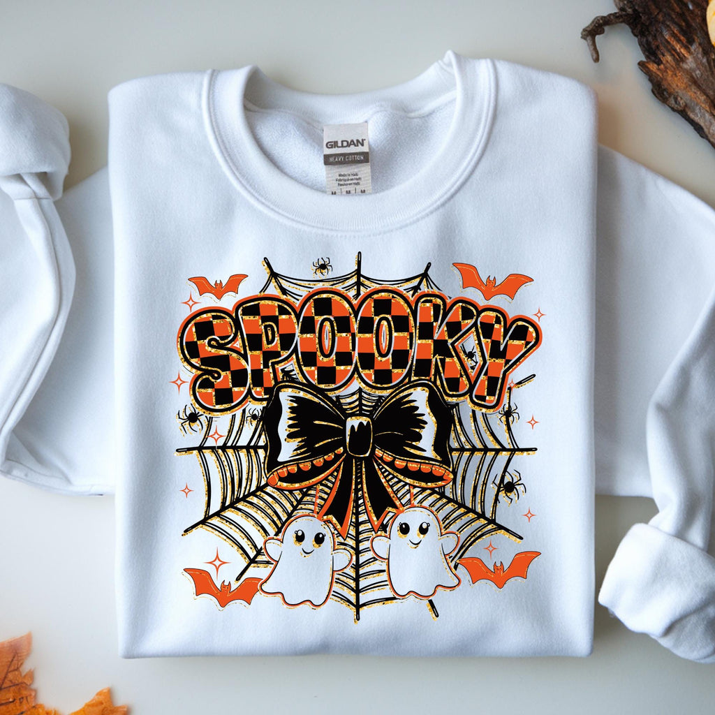 Spooky Halloween Spider Ghost PNG, Sublimation Design (Digital Download)