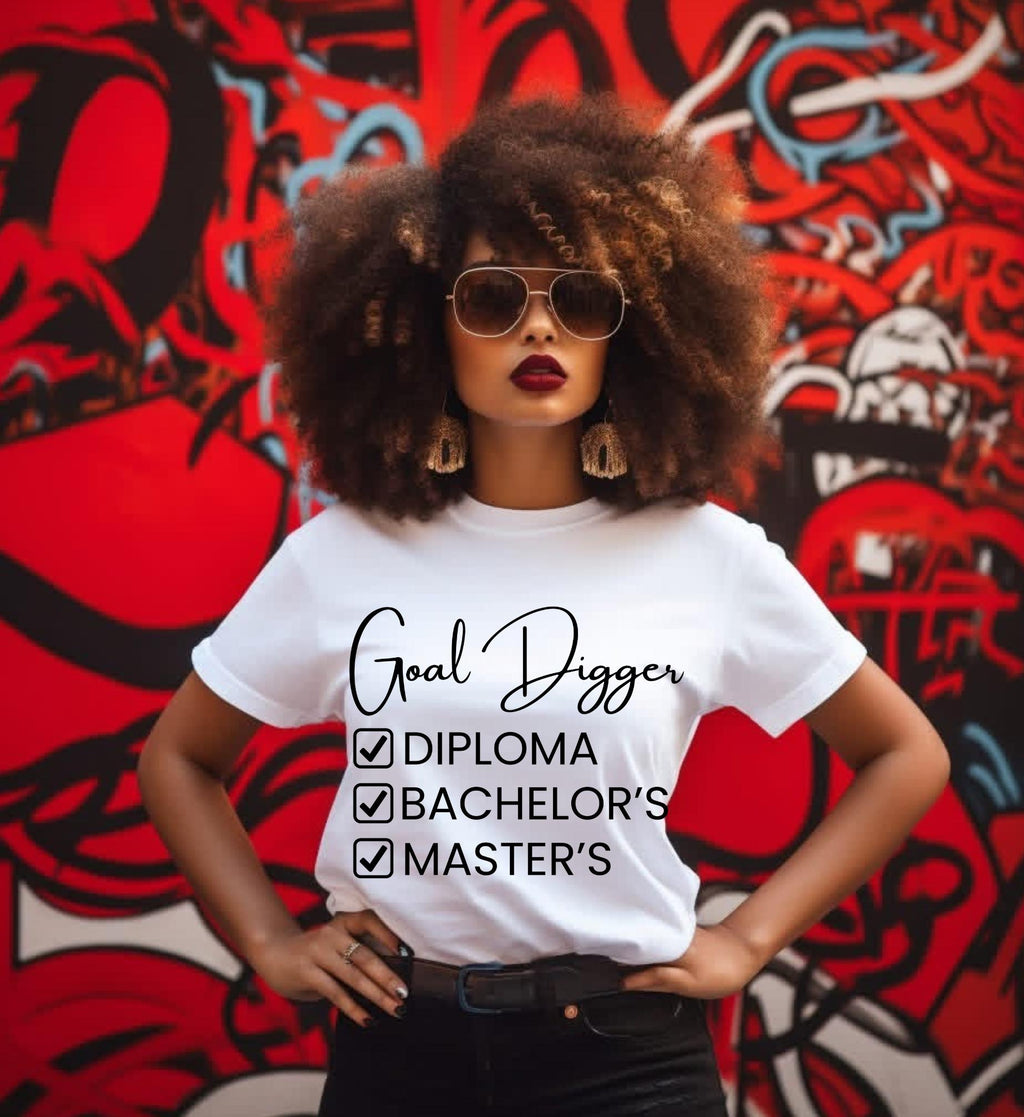 Goal Digger PNG, Graduation Degrees, Graffiti Art (Digital Download)