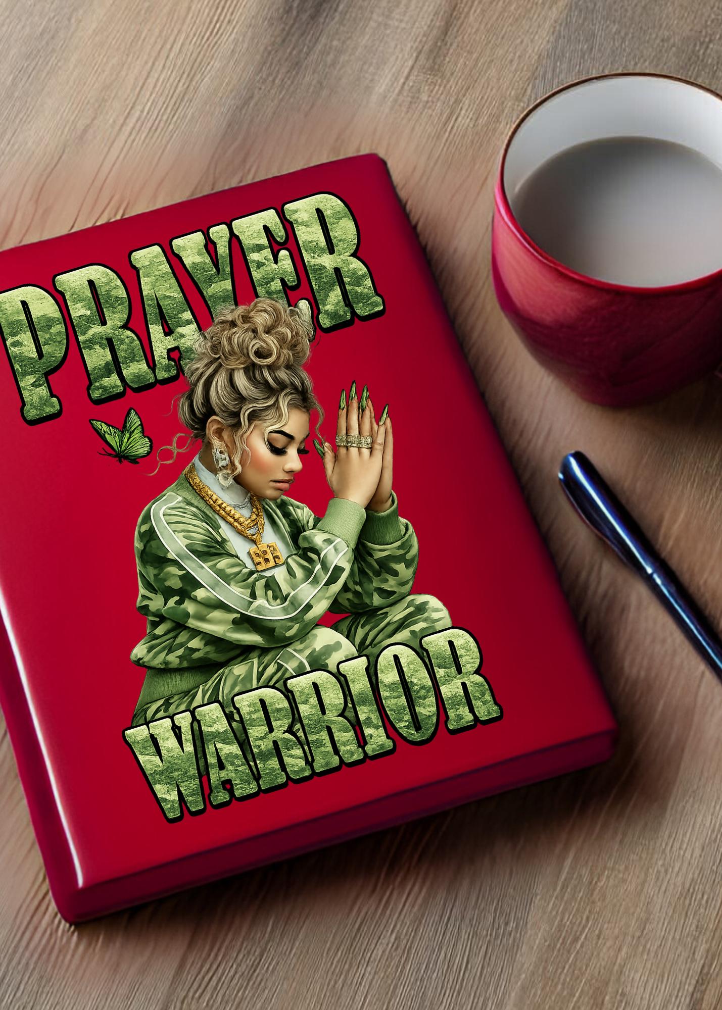 UV DTF Transfers Prayer Warrior, tumbler transfers, journal transfers, cup transfers, mug transfers, glasses and a lot more