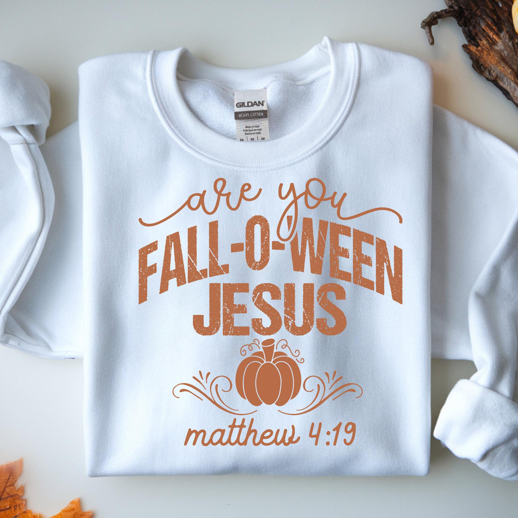 Falloween Jesus PNG, Halloween Christian Design (Digital Download)