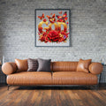 GOD Bundle, beautiful vibrant colors is red, pink, blue, green. yellow, gold  butterfly roses.  motivational, wall art, spiritual PNG