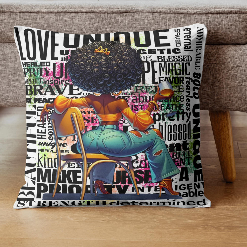 motivational Queen png, motivational png, motivational african american woman png, motivational graffti words png 7