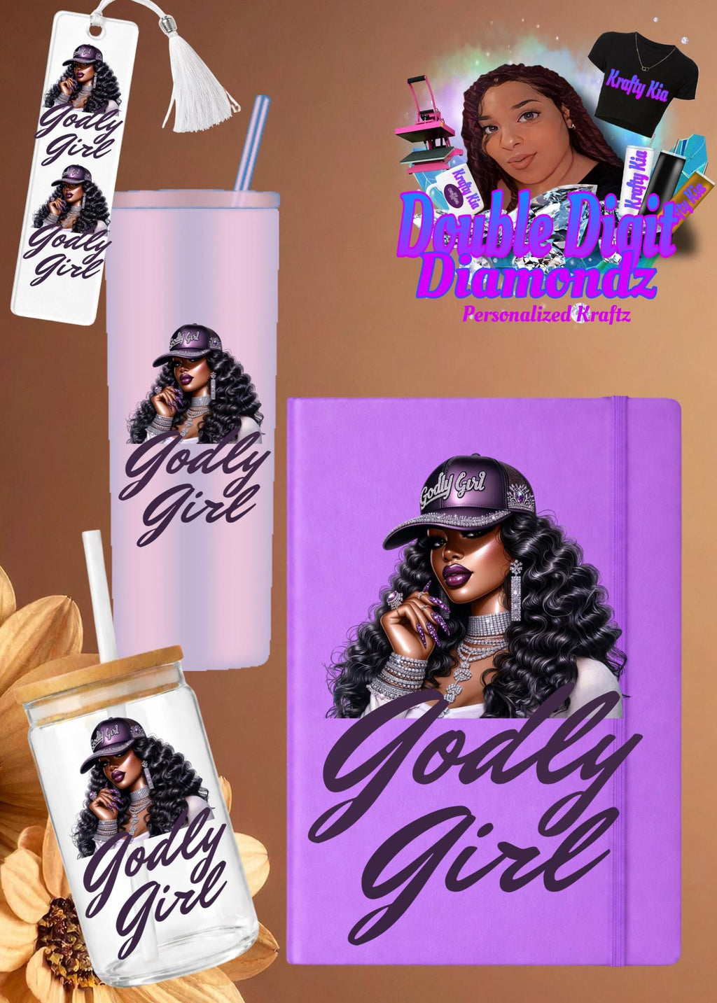 UV DTF Transfers Spiritual Women, tumbler  transfers, journal transfers, cup transfers, mug transfers, keychains, glasses and a lot more