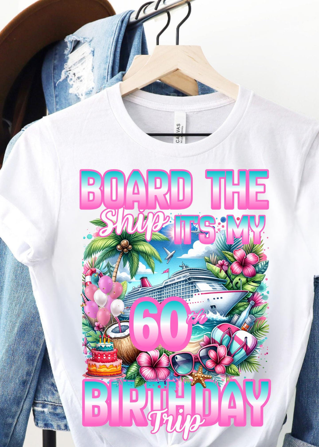 Birthday Cruise PNG, 20th,  30th,  40th, 50th, 60th,  Birthday png, Graffiti Style (Digital Download)