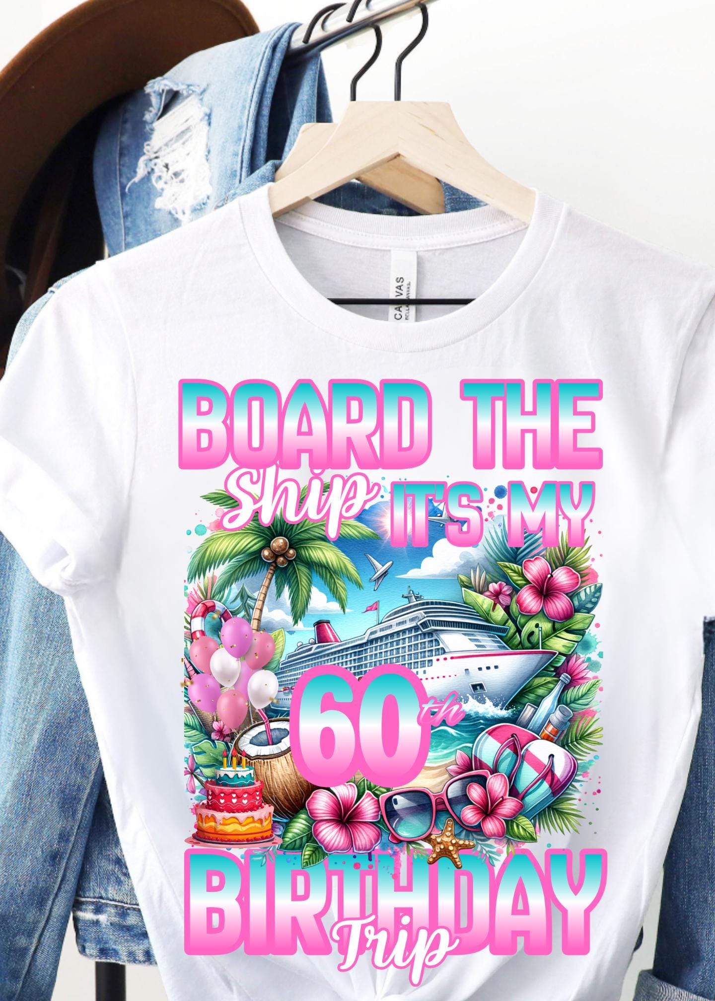 Birthday Cruise PNG, 20th,  30th,  40th, 50th, 60th,  Birthday png, Graffiti Style (Digital Download)