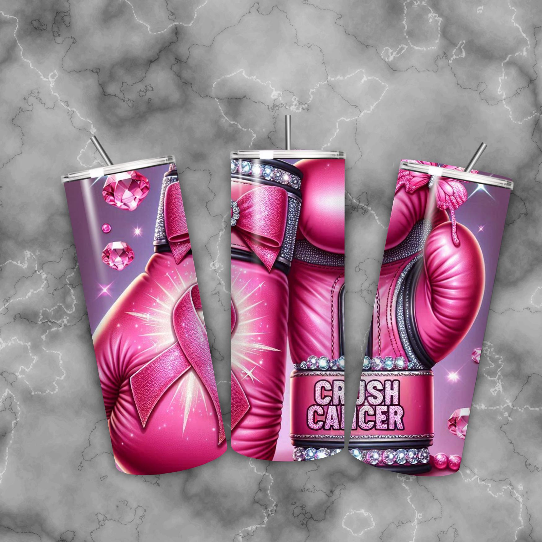 Awareness Breast Cancer Png, Pink  Teal Crush Cancer png, crush cancer boxing gloves, knock out cancer png, pink cancer tumbler png,