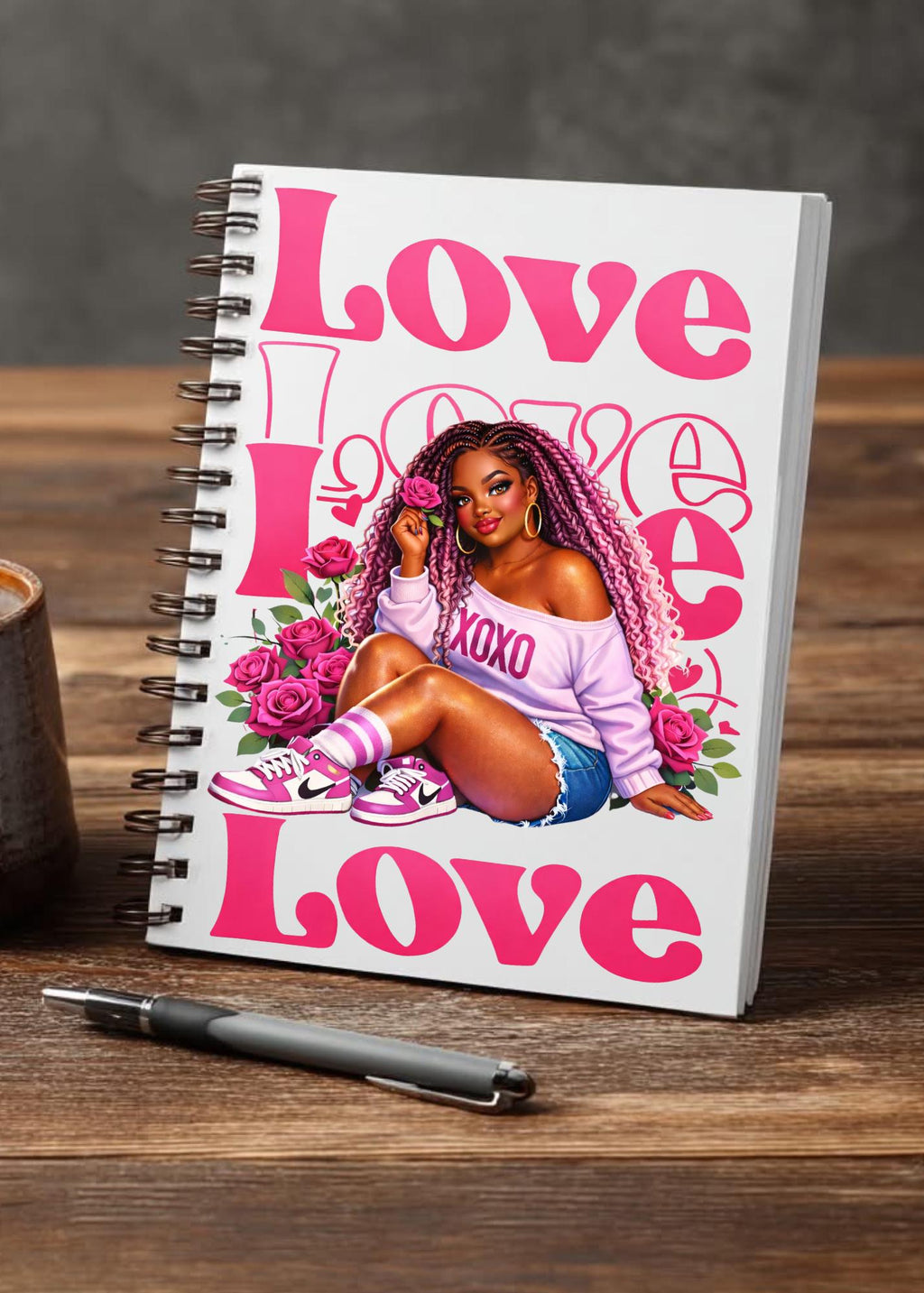 UV DTF Transfers Self Love, Valentine’s png, Motivational Women, Curvy Woman journal transfers, cup transfers, mug transfers, decals