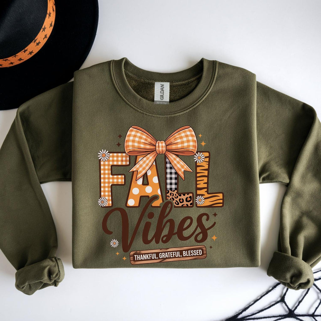 Fall Vibes Animal Print PNG, Autumn Design (Digital Download)