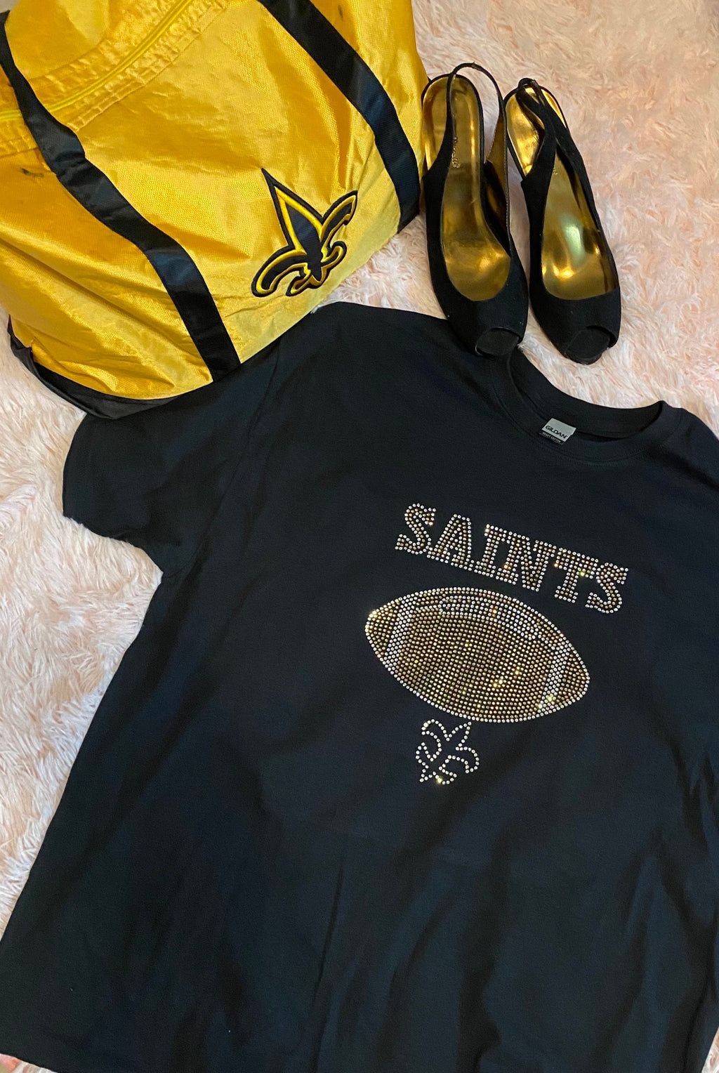 Saints rhinestone shirt