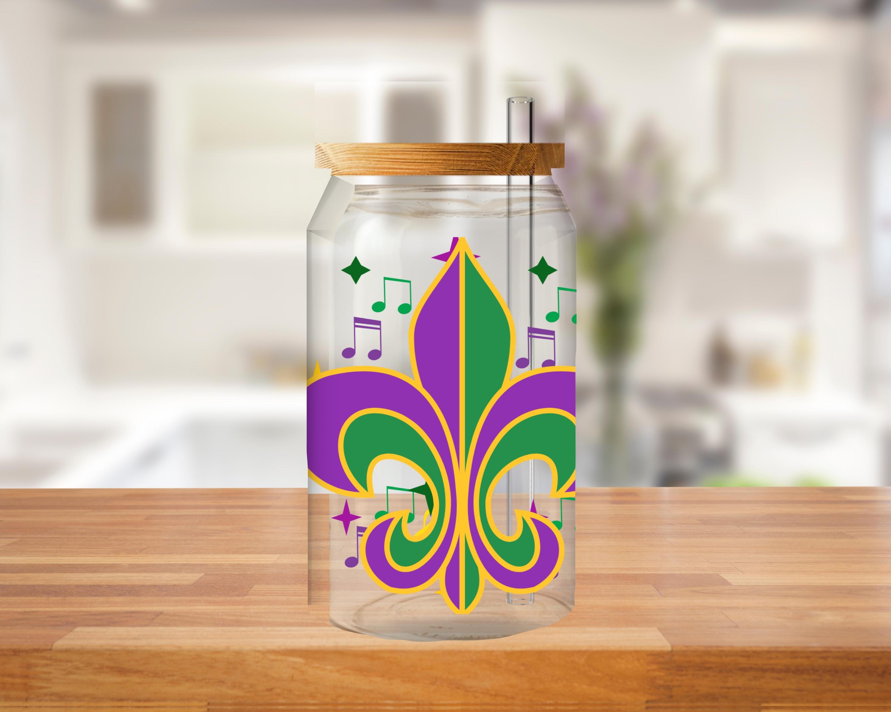 UV DTF Mardi Gras Bundle  cup wraps glass tumblers