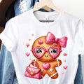 Coquette Gingerbread png, Gingerbread Christmas Preppy png, Gingerbread Pink png,  Merry Christmas Gingerbread png,(Digital Download)
