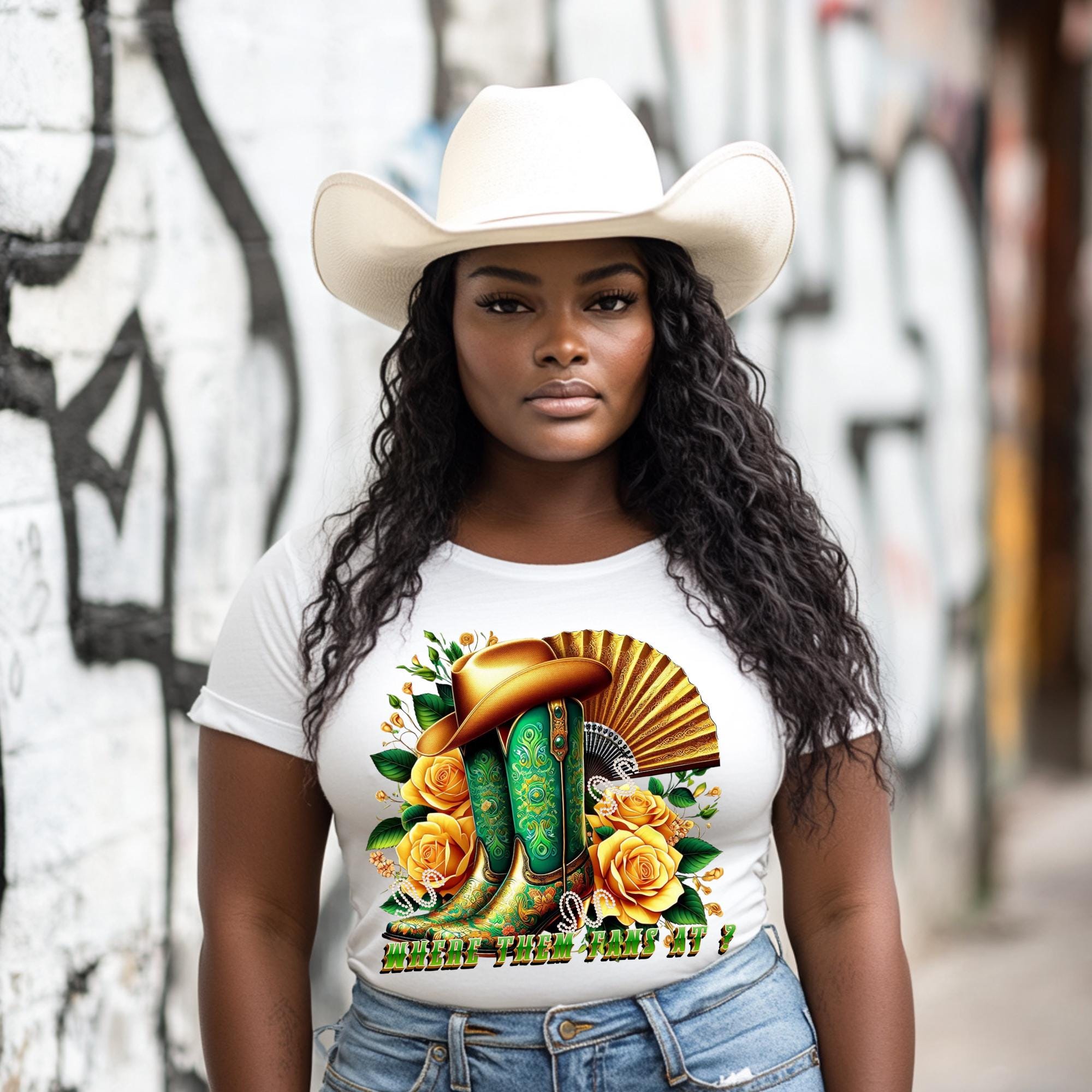 Green and Gold Boots on the ground