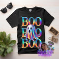 Boo Iridescent Ghost png, Halloween Design, Iridescent Ghost Pumpkin Design, holographic ghost png,  Halloween PNG, Cute Ghost Png, UNISEX