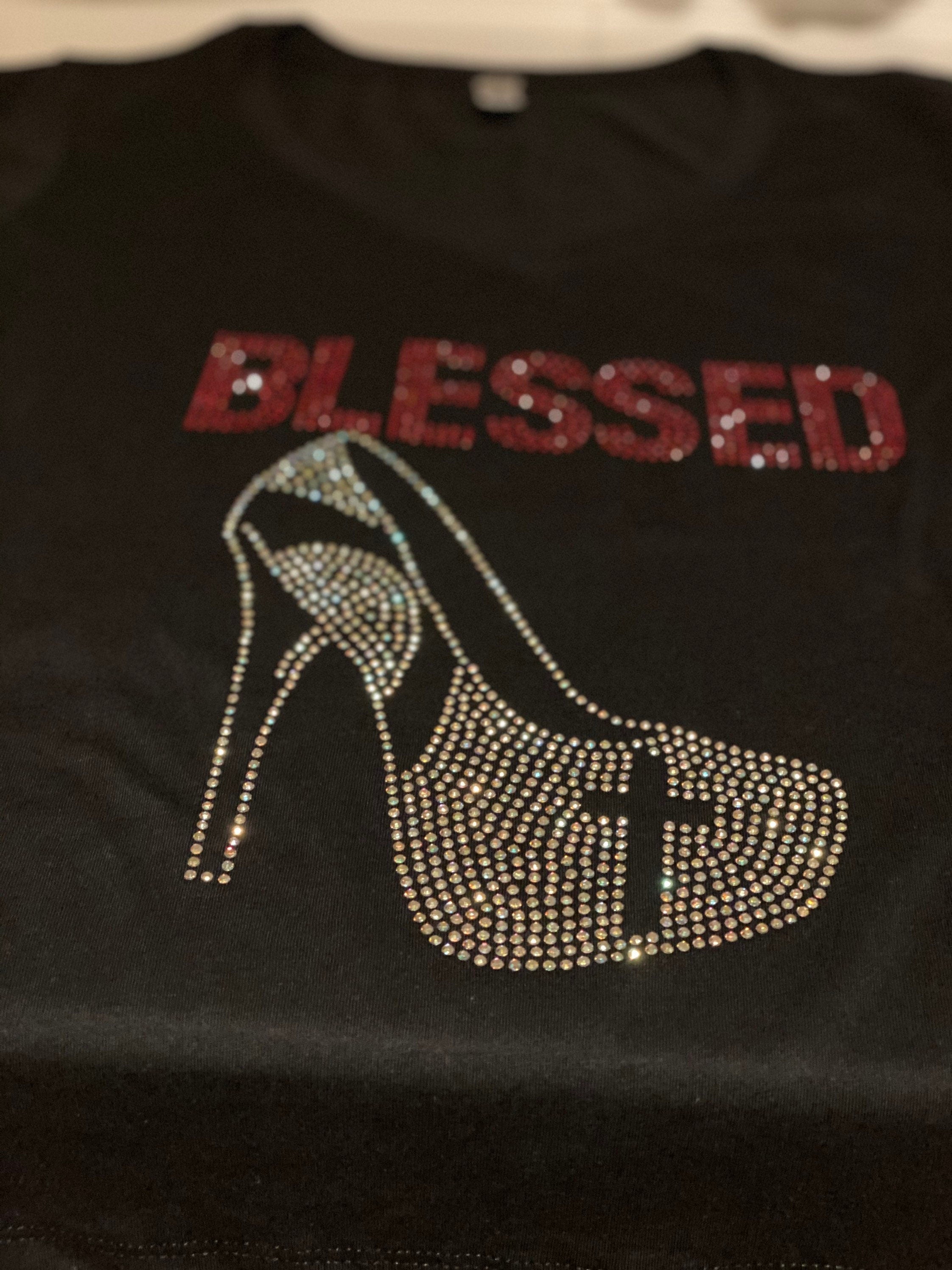 Blessed Rhinestone Tee