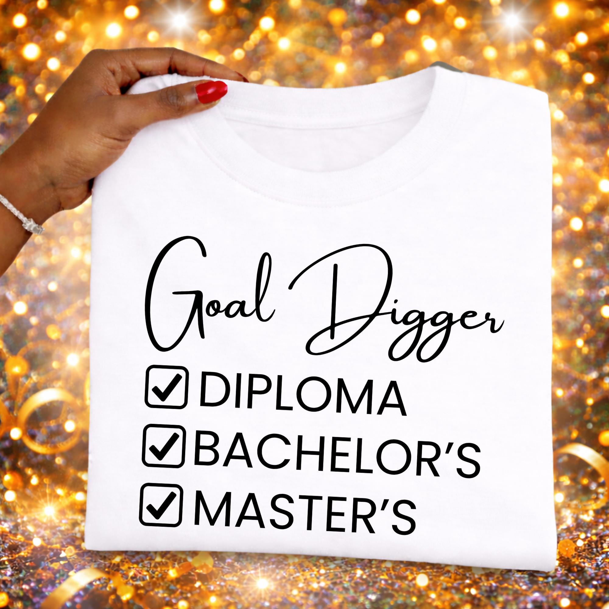 Goal Digger PNG, Graduation Degrees, Graffiti Art (Digital Download)