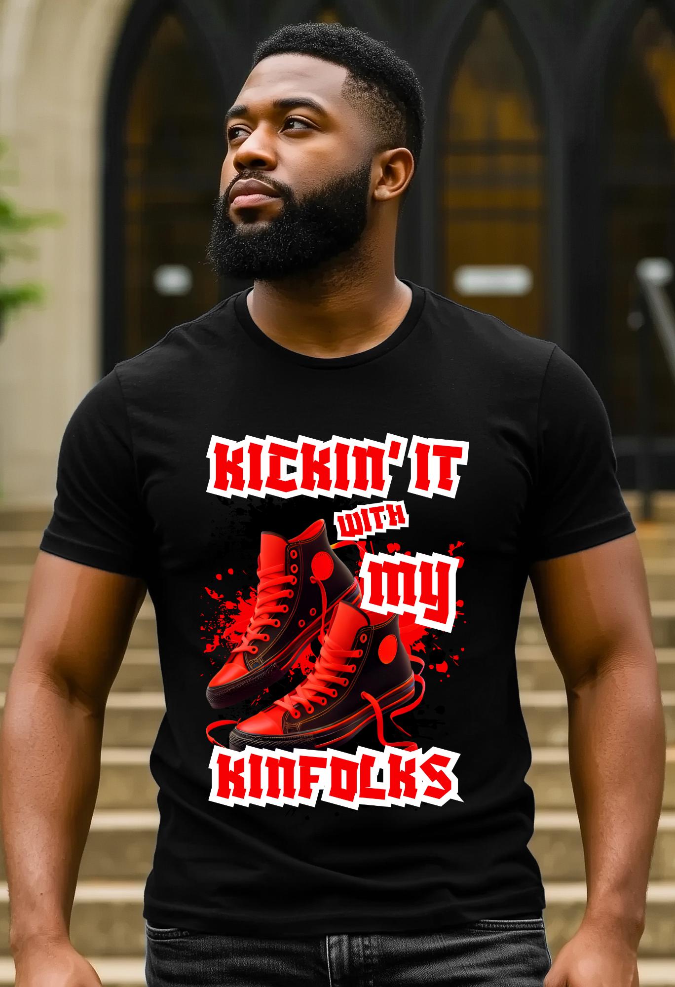 kickin it with my kinfolks, Family Reunion  black, white  and red png