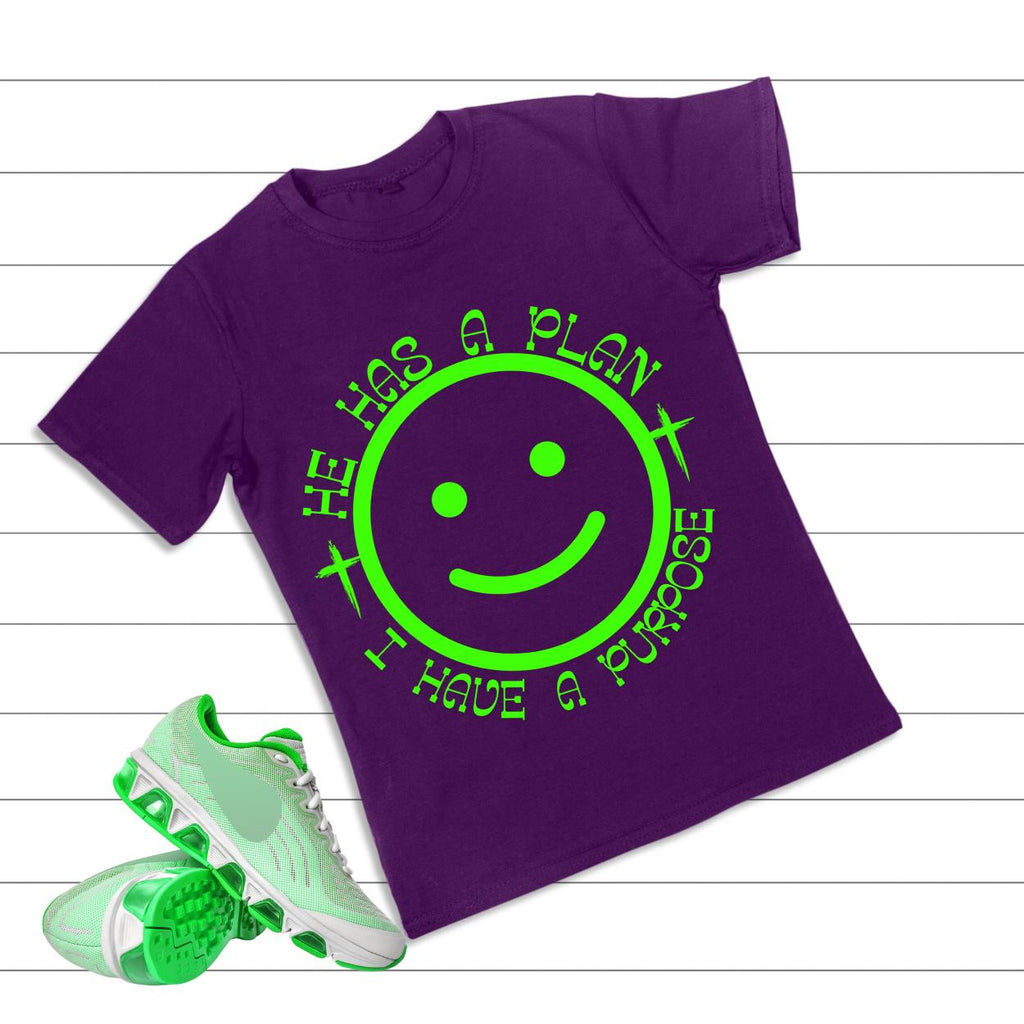 Christian PNG, Bundle Smiley png, He Has a Plan I Have a Purpose Jesus png, God png, Smiley Faith png, Christian Shirts png, Neon religious
