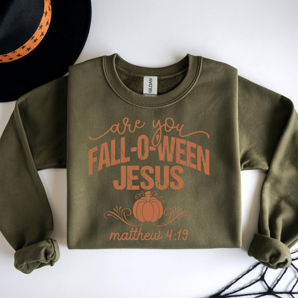 Falloween Jesus PNG, Halloween Christian Design (Digital Download)