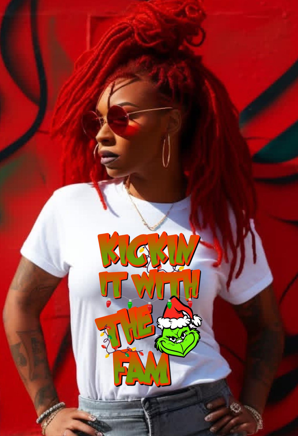 Grinch Squad bundle png, Grinch bundle, Family Reunion T-Shirt Design, Kickin it png (Digital Download)
