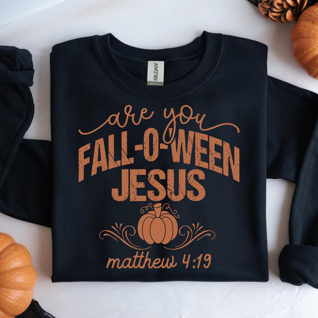 Falloween Jesus PNG, Halloween Christian Design (Digital Download)