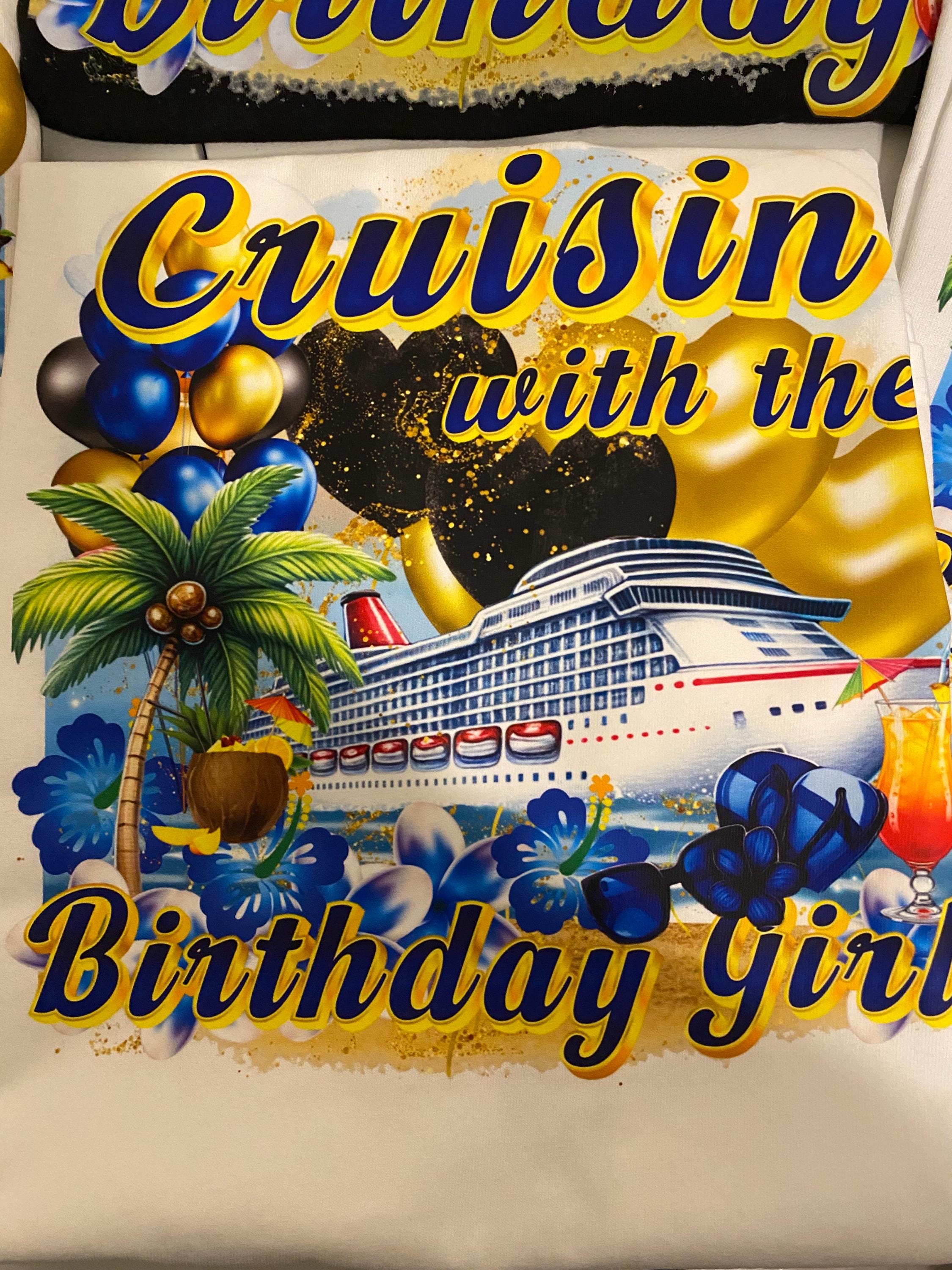Birthday Cruise PNG, T-Shirt Design, Digital Download