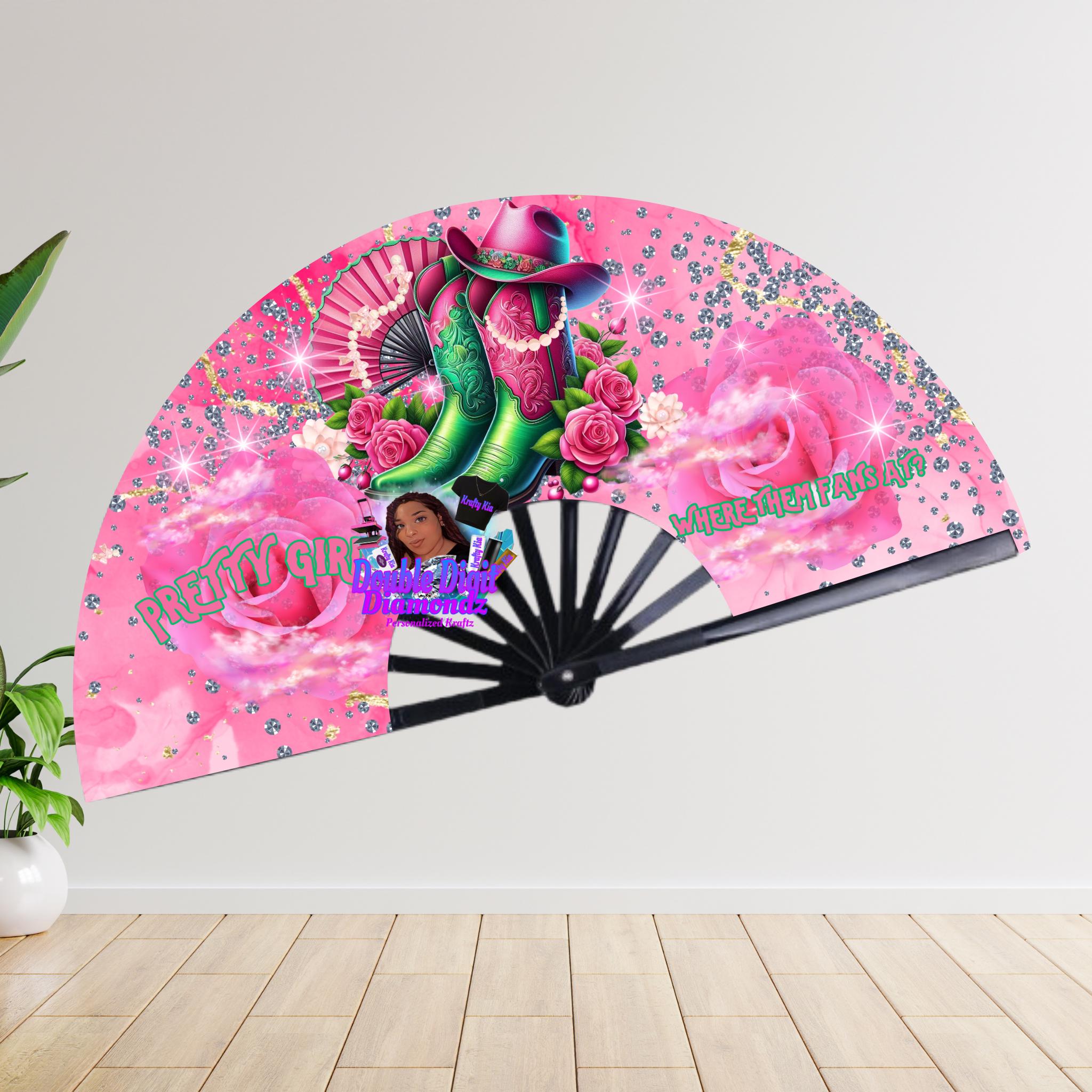 Pink and Green Boots on the ground clack fan  and matching shirt design, PNG DIGITAL IMAGE