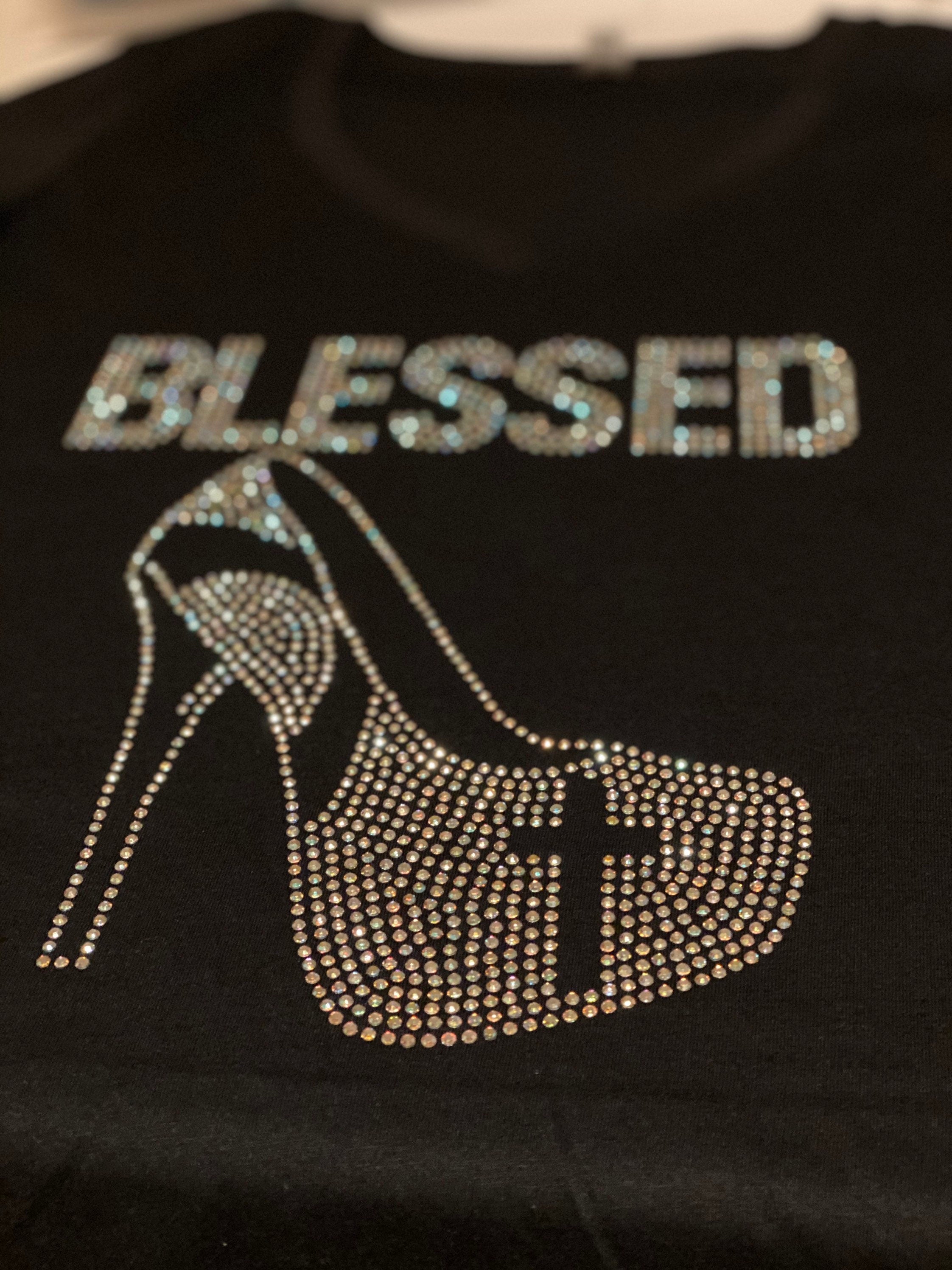 Blessed Rhinestone Tee