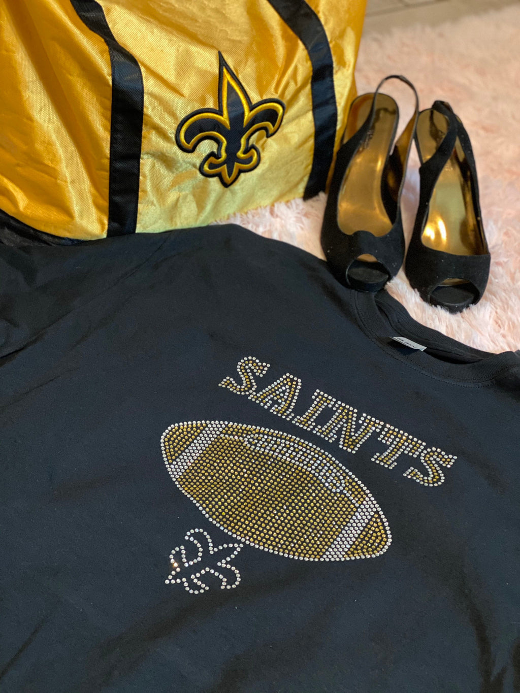 Saints rhinestone shirt