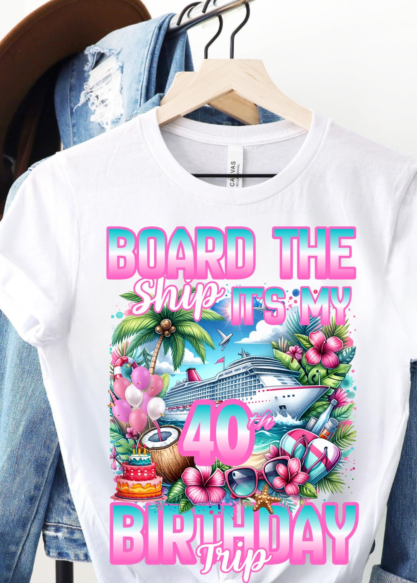 Birthday Cruise PNG, 20th,  30th,  40th, 50th, 60th,  Birthday png, Graffiti Style (Digital Download)