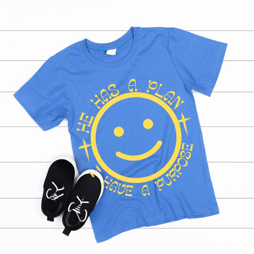 Christian PNG, Bundle Smiley png, He Has a Plan I Have a Purpose Jesus png, God png, Smiley Faith png, Christian Shirts png, Neon religious