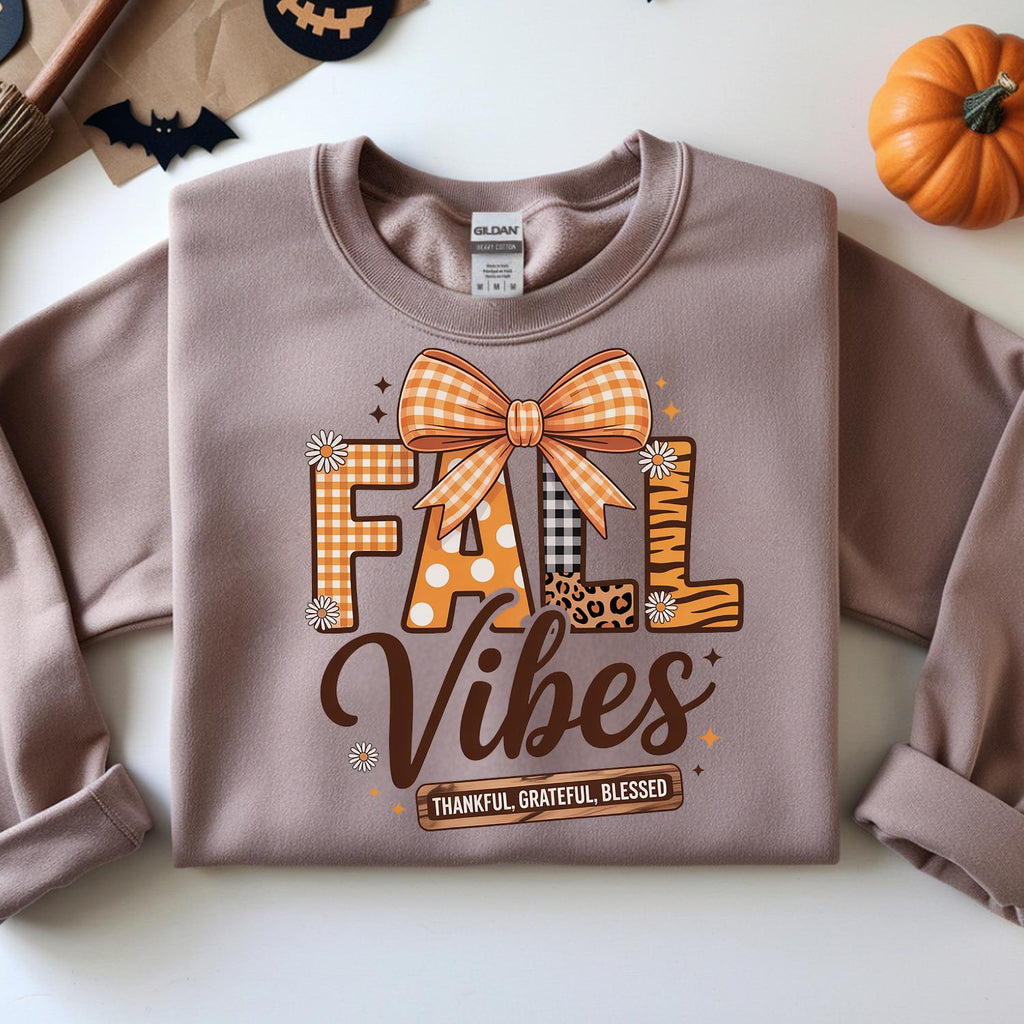 Fall Vibes Animal Print PNG, Autumn Design (Digital Download)