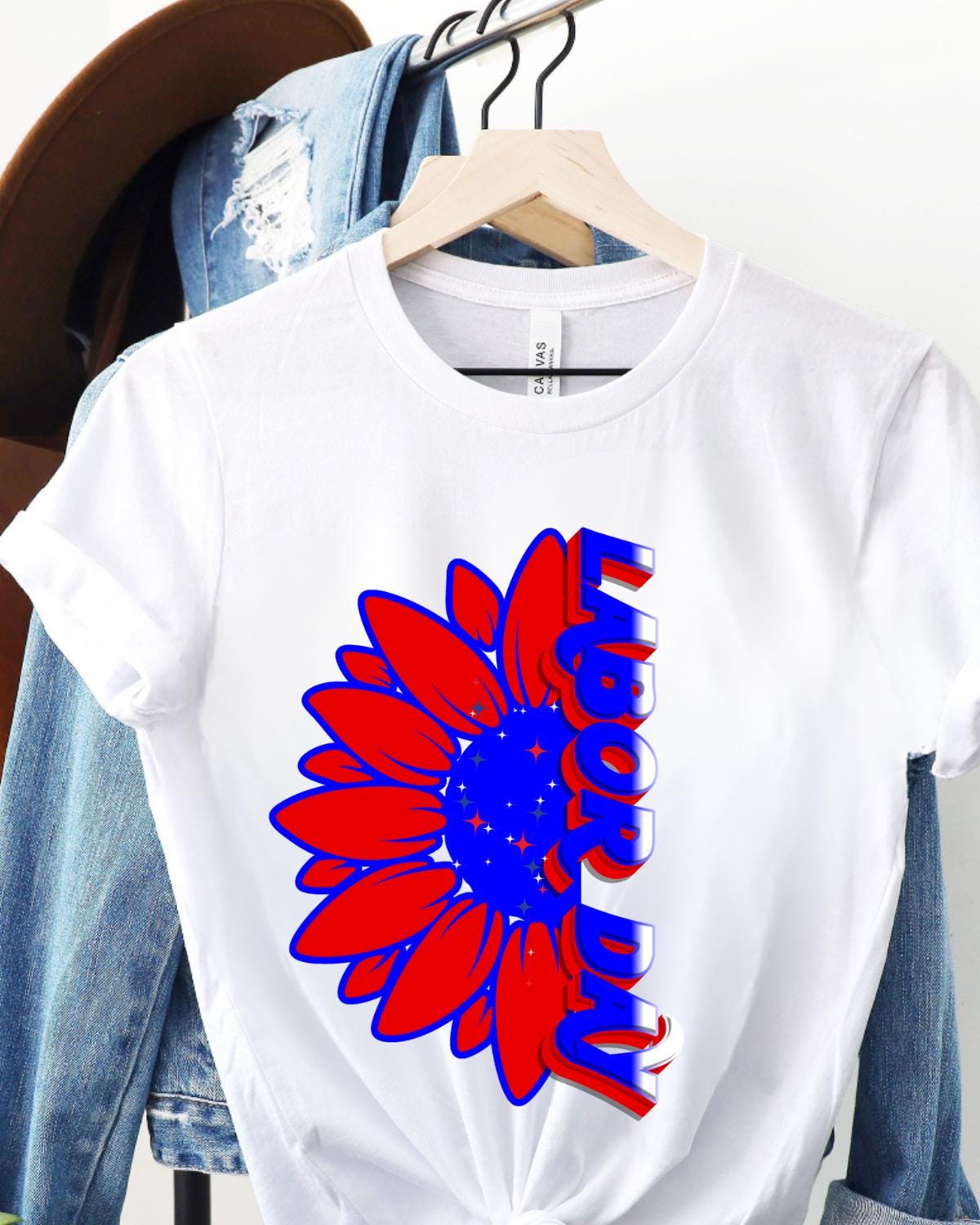 Happy Labor Day American Flag Sunflower PNG, USA Flag PNG,4th of July, Patriotic Design, Labor Day Png,Sublimation Design, Digital Download