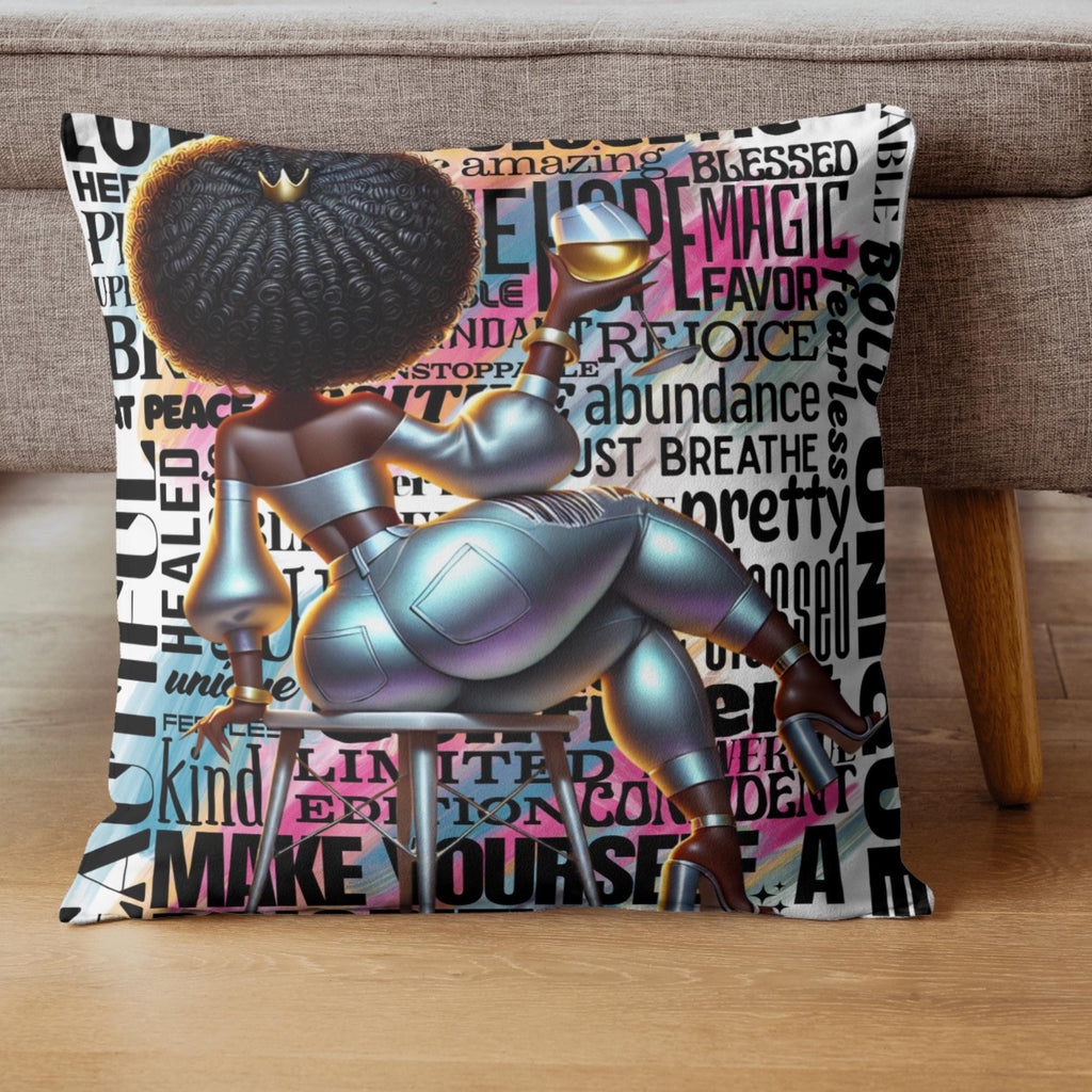 Motivational African American Woman Graffiti PNG (Digital Download)