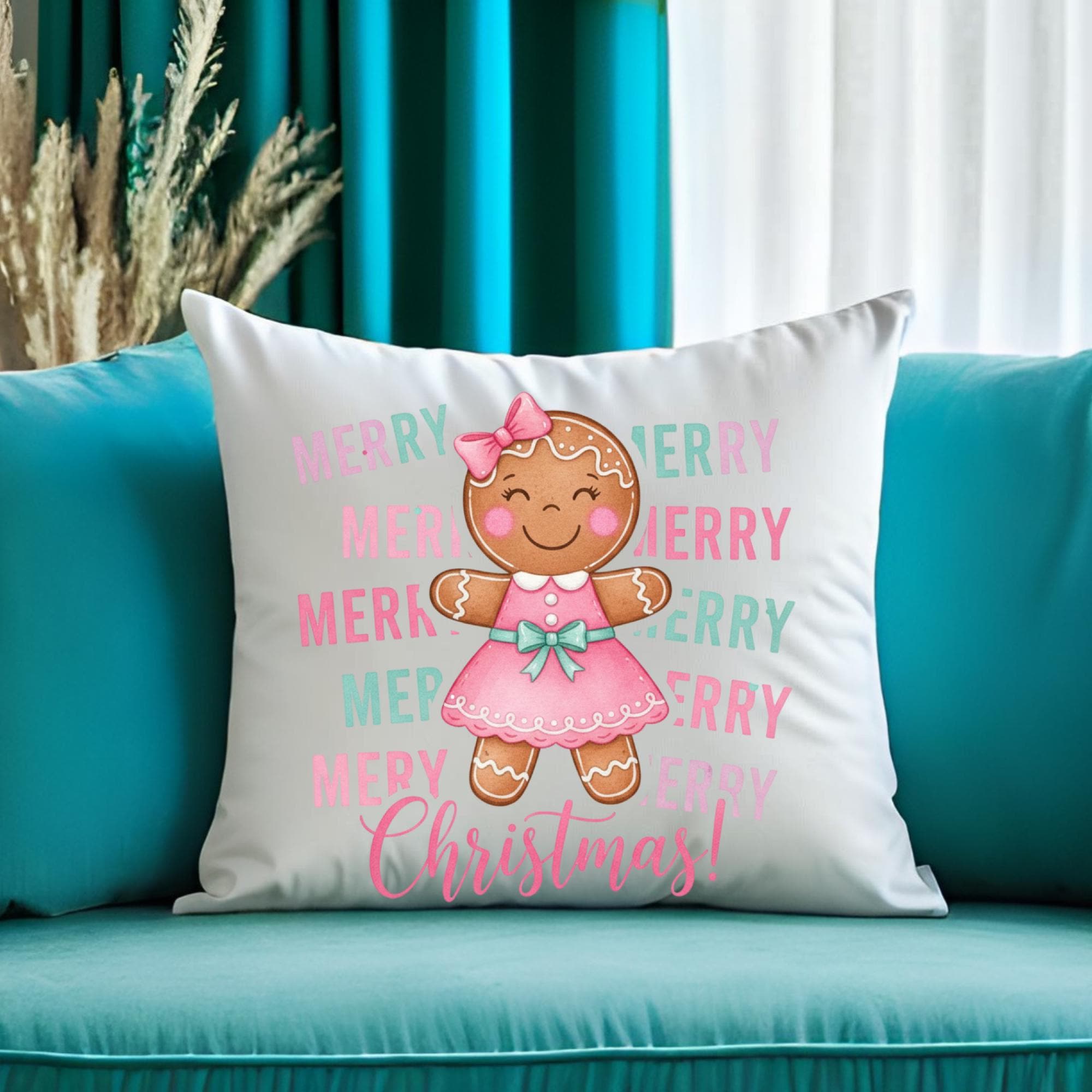 Coquette Gingerbread png, Gingerbread Christmas Preppy png, Gingerbread Pink png,  Merry Christmas Gingerbread png,(Digital Download)