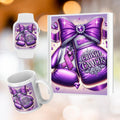 Awareness Crush Cancer  Purple Png, Crush Cancer png, crush cancer boxing gloves, knock out cancer png, cancer tumbler png, butterfly png