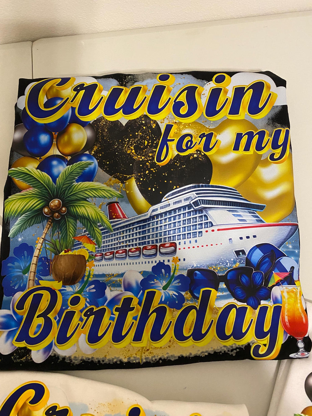 Birthday Cruise PNG, T-Shirt Design, Digital Download