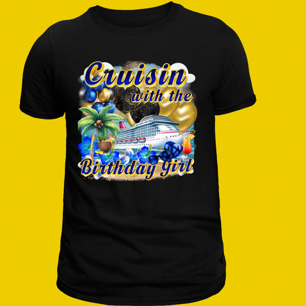 Birthday Cruise PNG, T-Shirt Design, Digital Download
